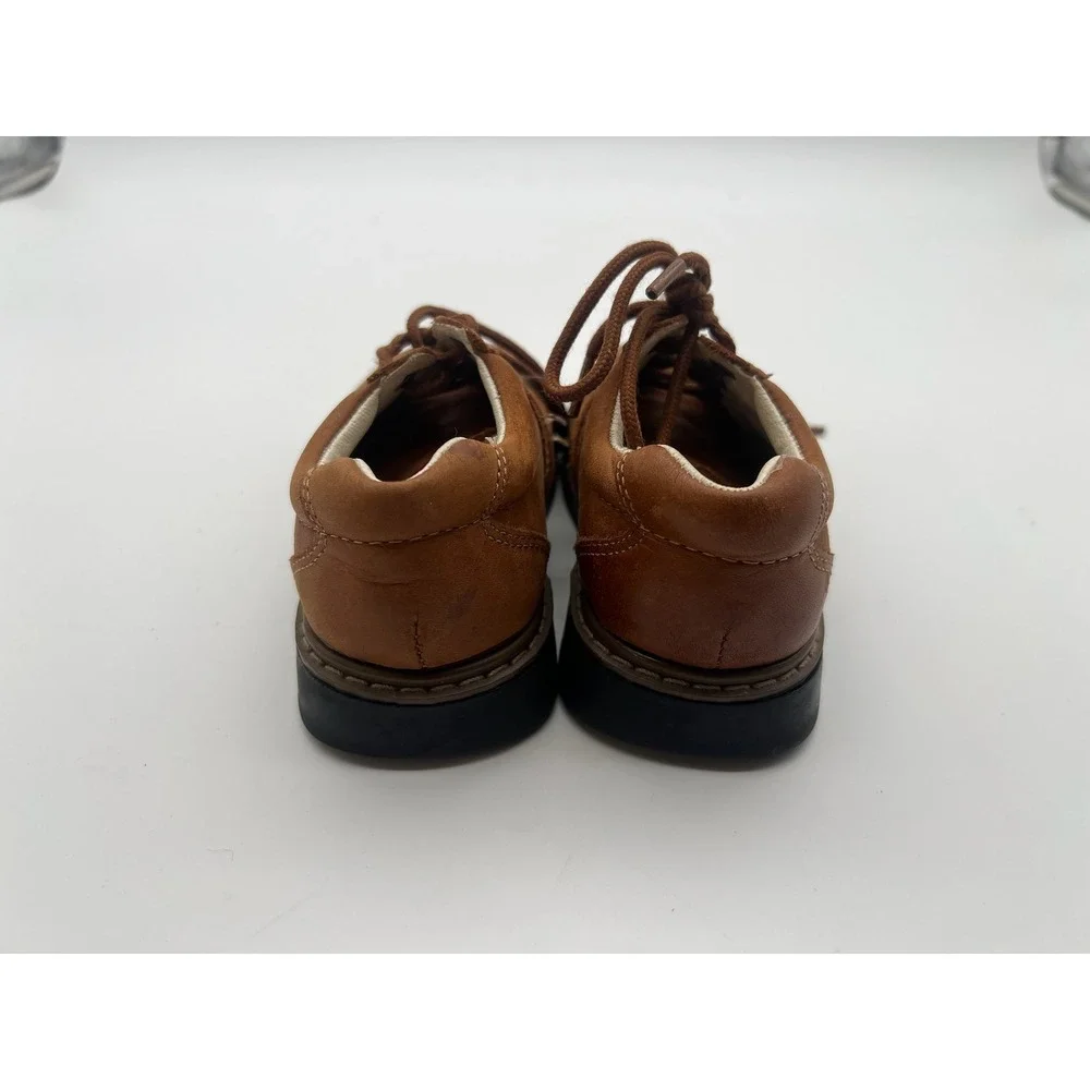 George Boys Brown Leather Lace Up Oxford Dress Shoes Size 8.5 Toddler